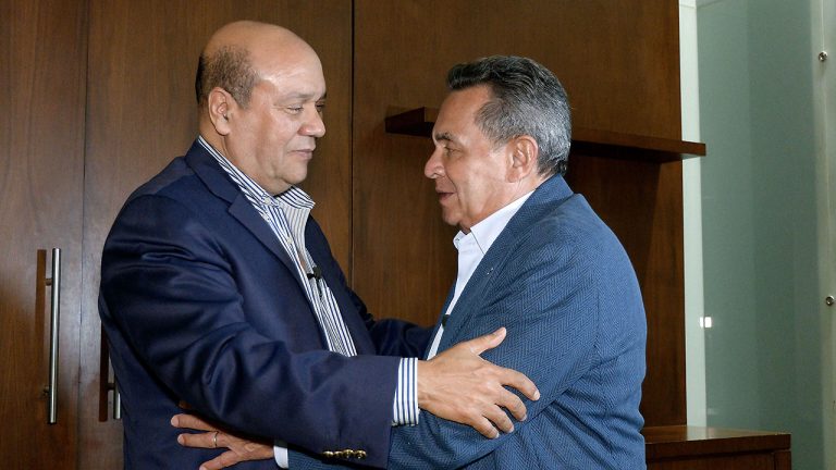 Dr. Serrano and Dr. Baudilio Mejía